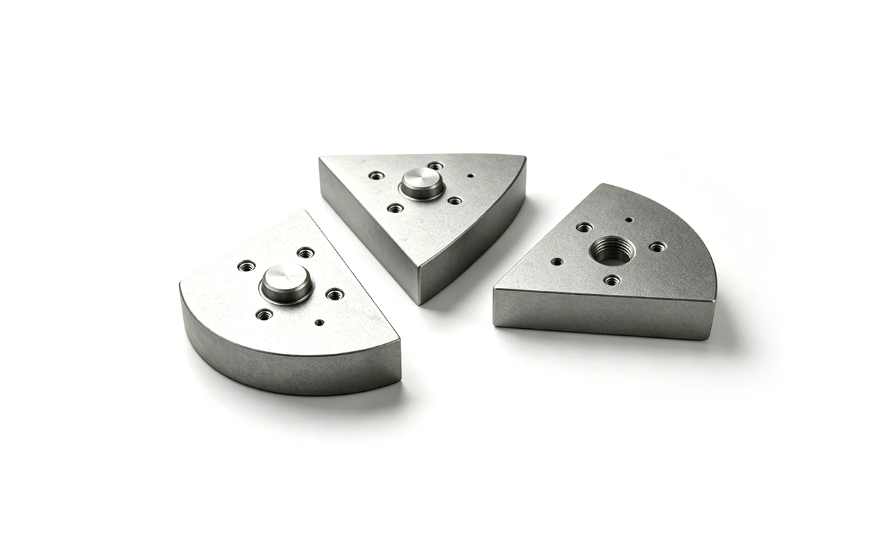Sector‑shaped with locating pin Sector‑shaped with locating pin